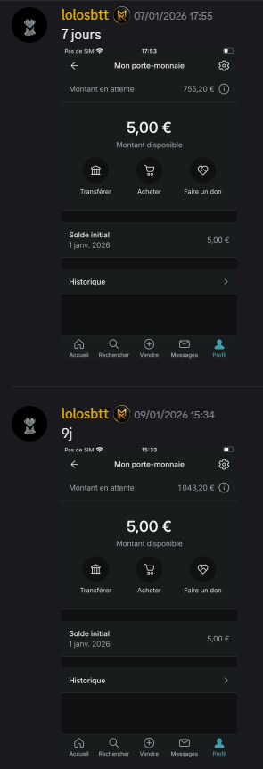 lolosbtt 1043€ en 9 jours